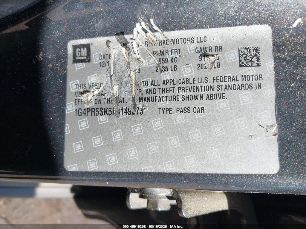 1G4PR5SK5E4149273 2014 BUICK VERANO photo no. 9