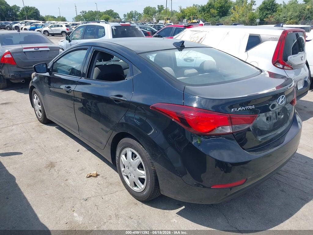 5NPDH4AE3GH681389 2016 HYUNDAI ELANTRA photo no. 3
