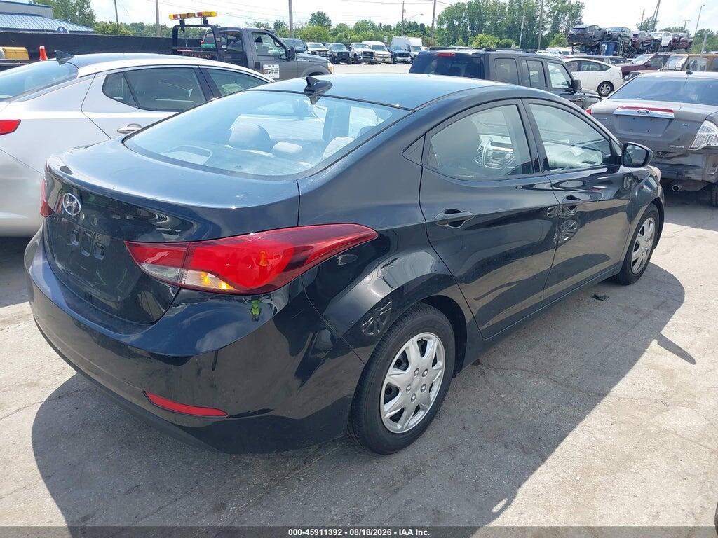 5NPDH4AE3GH681389 2016 HYUNDAI ELANTRA photo no. 4