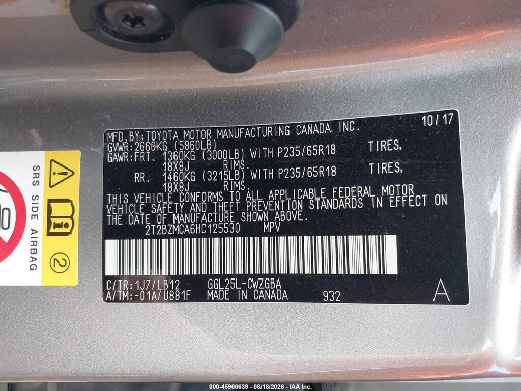 2T2BZMCA6HC125530 2017 LEXUS RX 350 photo no. 9