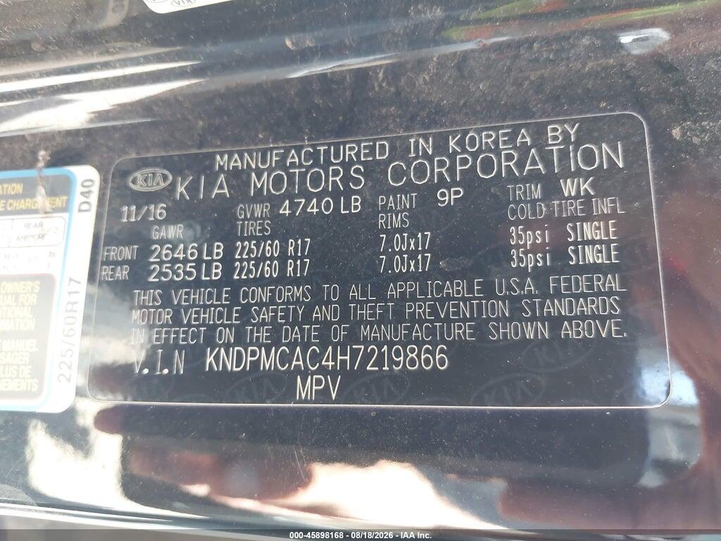 KNDPMCAC4H7219866 2017 KIA SPORTAGE photo no. 9