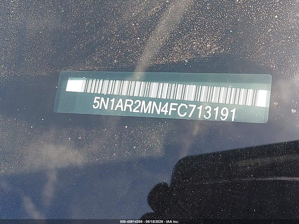 5N1AR2MN4FC713191 2015 NISSAN PATHFINDER photo no. 9