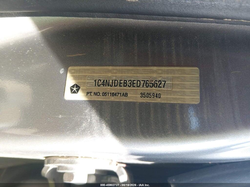 1C4NJDEB3ED765627 2014 JEEP COMPASS photo no. 9