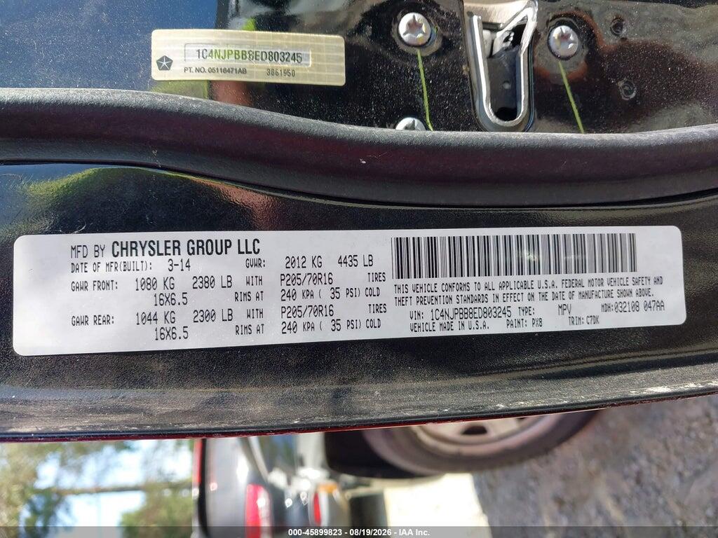 1C4NJPBB8ED803245 2014 JEEP PATRIOT photo no. 9