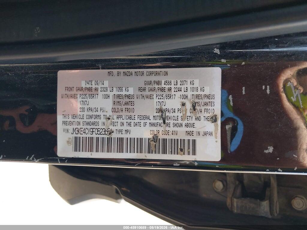JM3KE4CY9F0523651 2015 MAZDA CX-5 photo no. 9