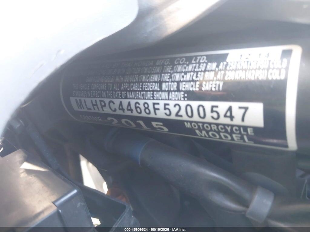 MLHPC4468F5200547 2015 HONDA CBR500 photo no. 10