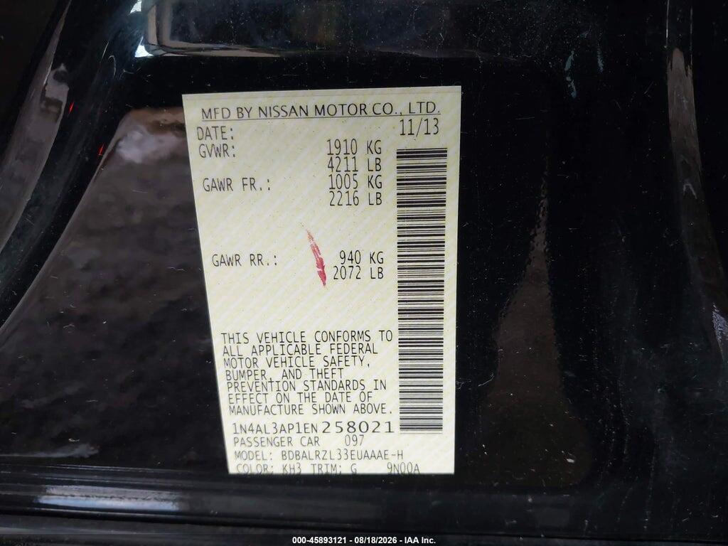 1N4AL3AP1EN258021 2014 NISSAN ALTIMA photo no. 9