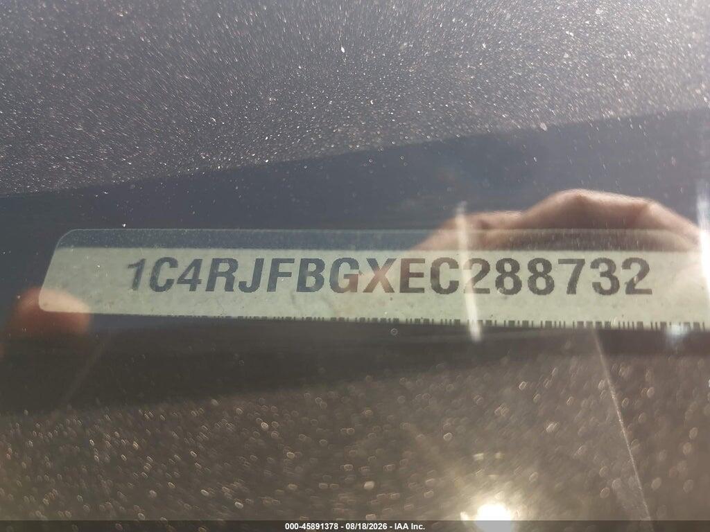 1C4RJFBGXEC288732 2014 JEEP GRAND CHEROKEE photo no. 9