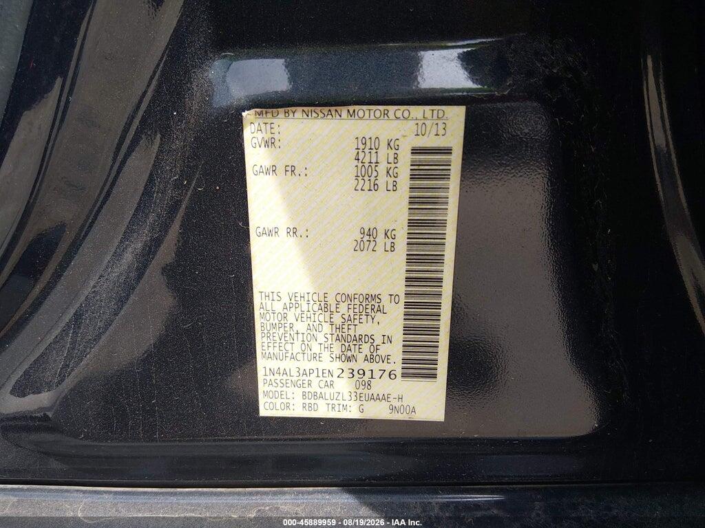 1N4AL3AP1EN239176 2014 NISSAN ALTIMA photo no. 9