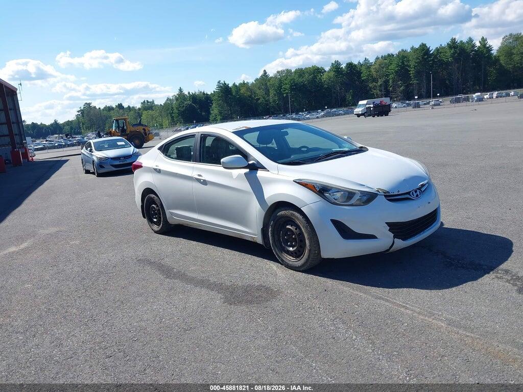 5NPDH4AEXGH760669 2016 HYUNDAI ELANTRA photo no. 1