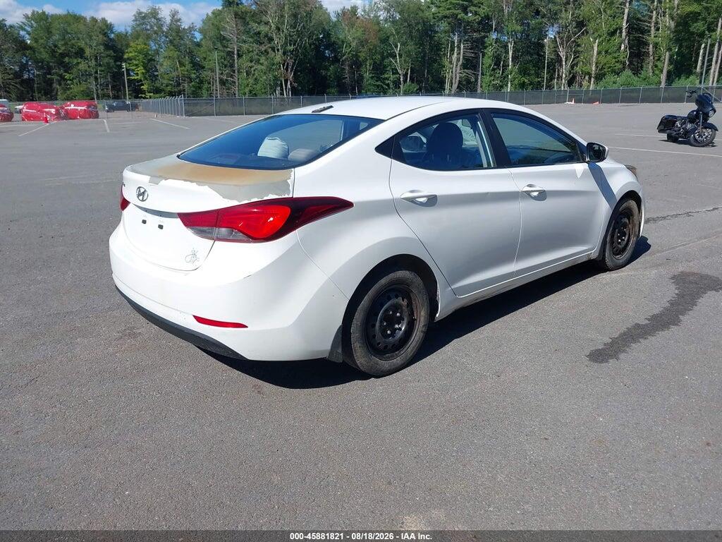 5NPDH4AEXGH760669 2016 HYUNDAI ELANTRA photo no. 4