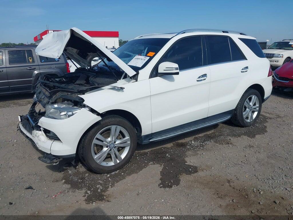 4JGDA5HB1FA596624 2015 MERCEDES-BENZ ML 350 photo no. 2