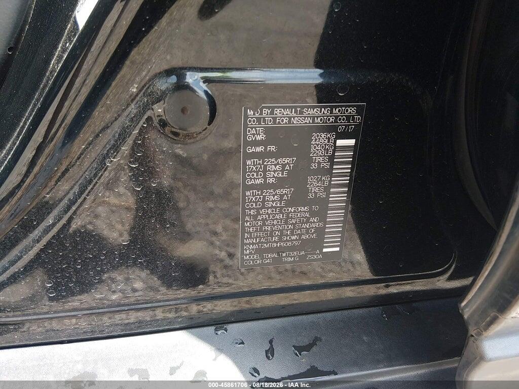 KNMAT2MT8HP608797 2017 NISSAN ROGUE photo no. 9