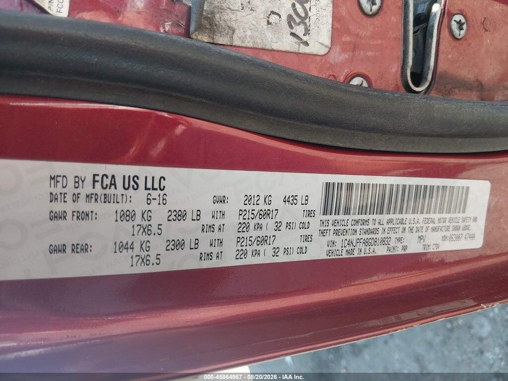 1C4NJPFA8GD810832 2016 JEEP PATRIOT photo no. 9