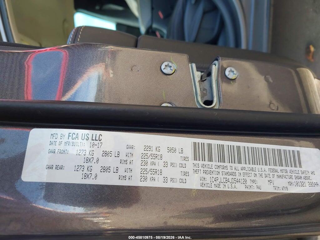 1C4PJLCB4JD544120 2018 JEEP CHEROKEE photo no. 9