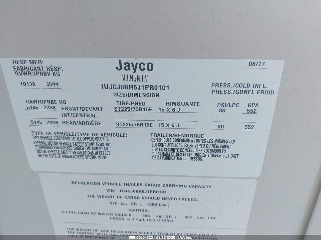 1UJCJ0BR6J1PR0101 2018 JAYCO 28.5RSTS photo no. 9