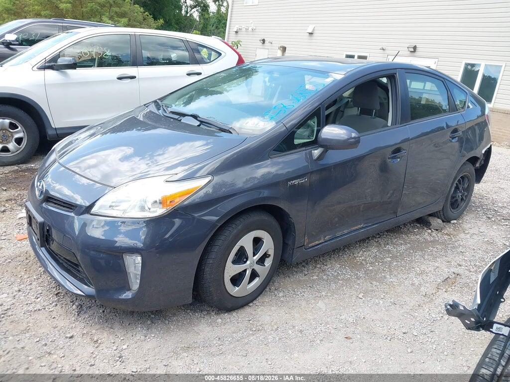 JTDKN3DU8E1809322 2014 TOYOTA PRIUS photo no. 2