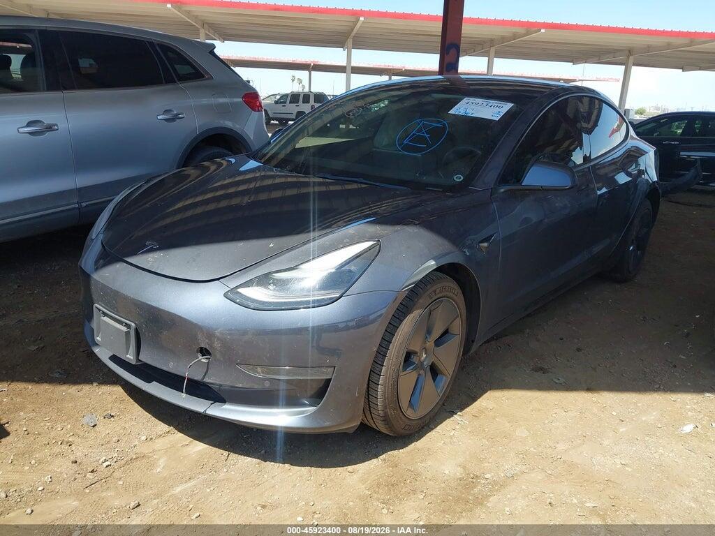 5YJ3E1EA4NF373119 2022 TESLA MODEL 3 photo no. 2