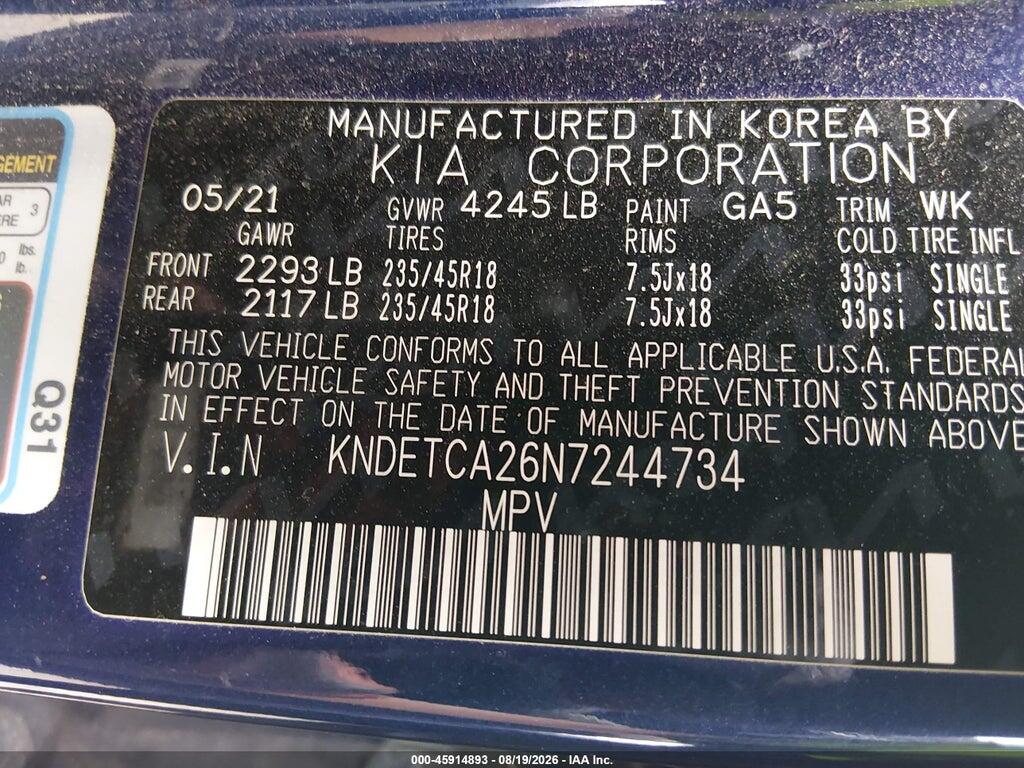 KNDETCA26N7244734 2022 KIA SELTOS photo no. 9