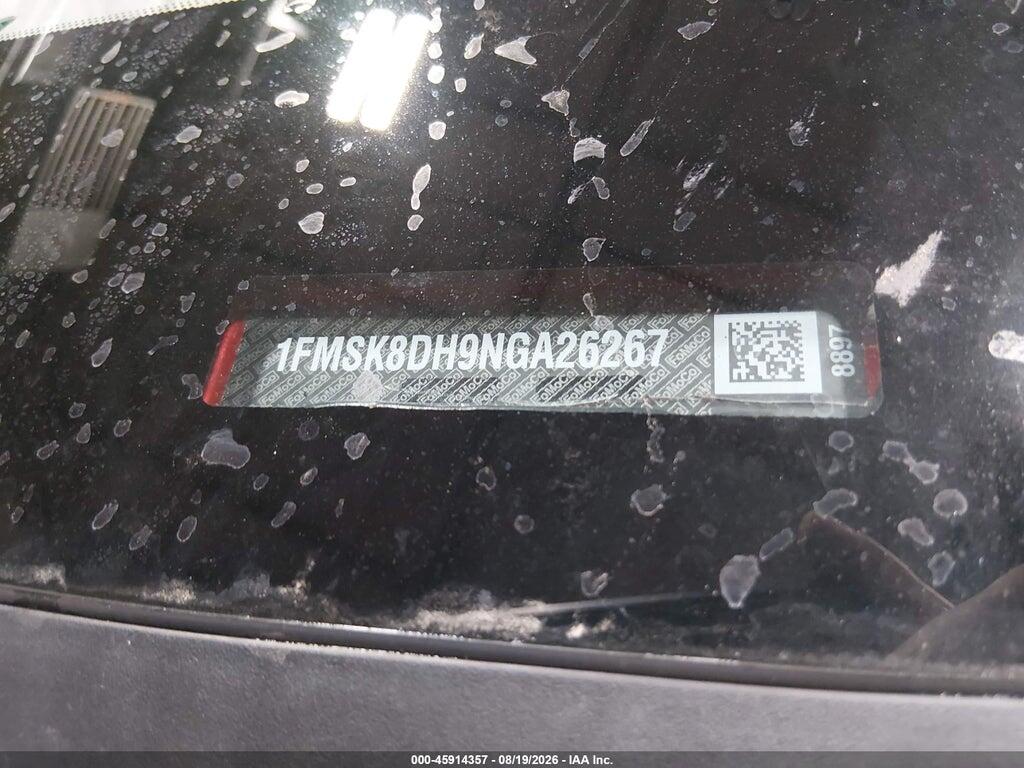 1FMSK8DH9NGA26267 2022 FORD EXPLORER photo no. 9