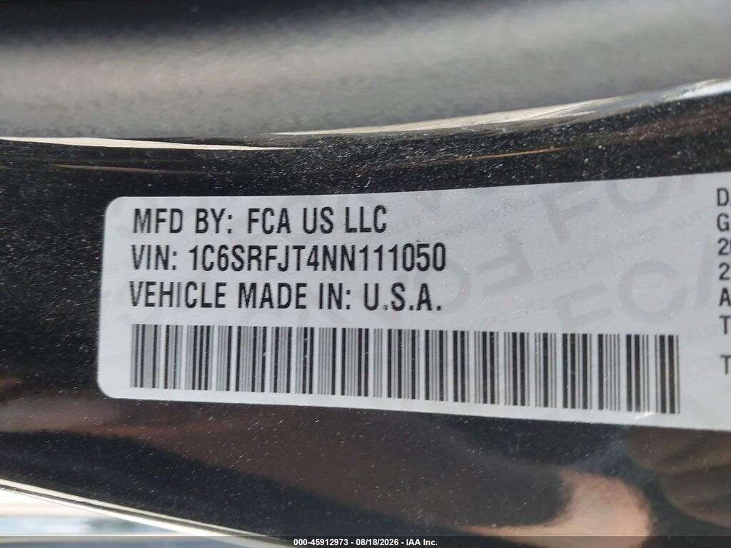 1C6SRFJT4NN111050 2022 RAM 1500 photo no. 9
