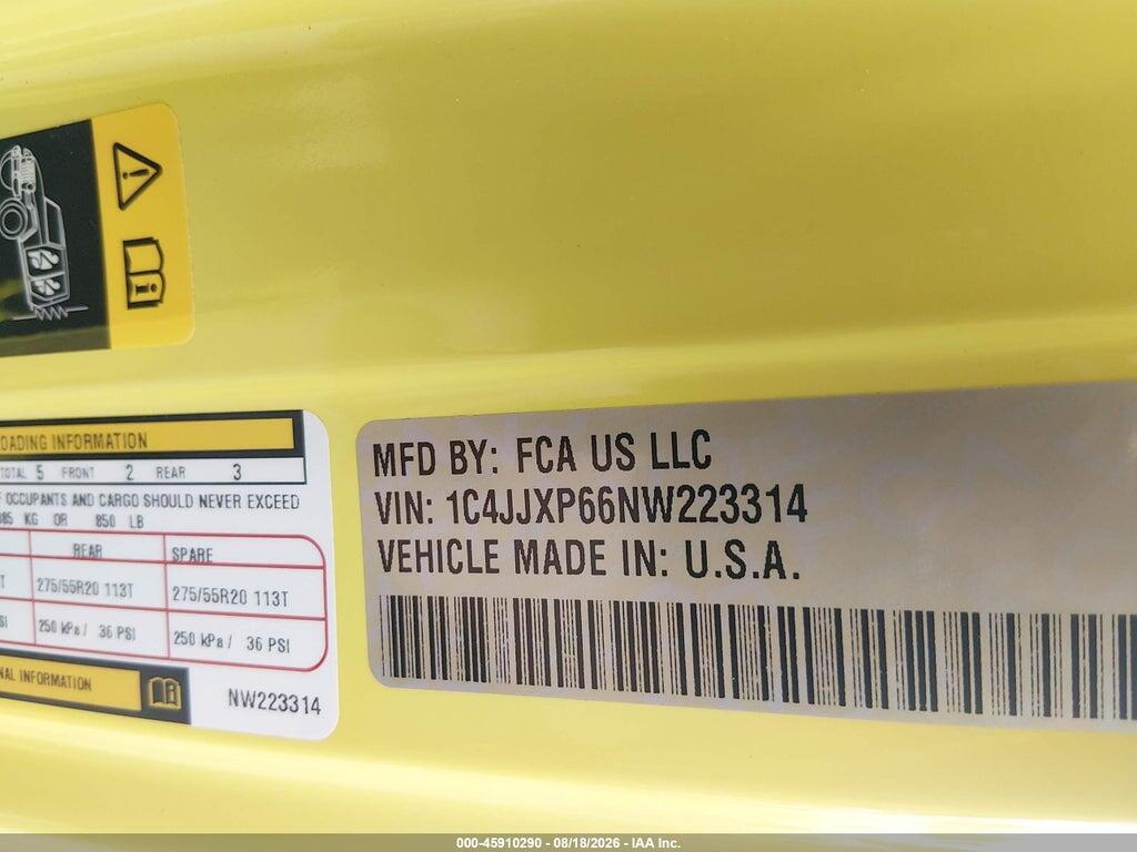 1C4JJXP66NW223314 2022 JEEP WRANGLER 4XE photo no. 9