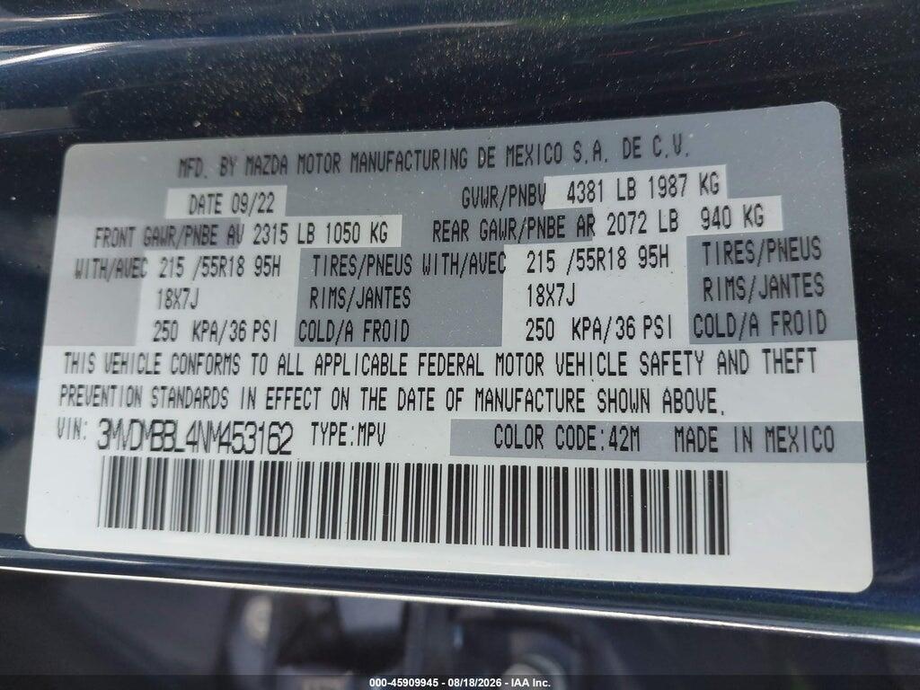 3MVDMBBL4NM453162 2022 MAZDA CX-30 photo no. 9