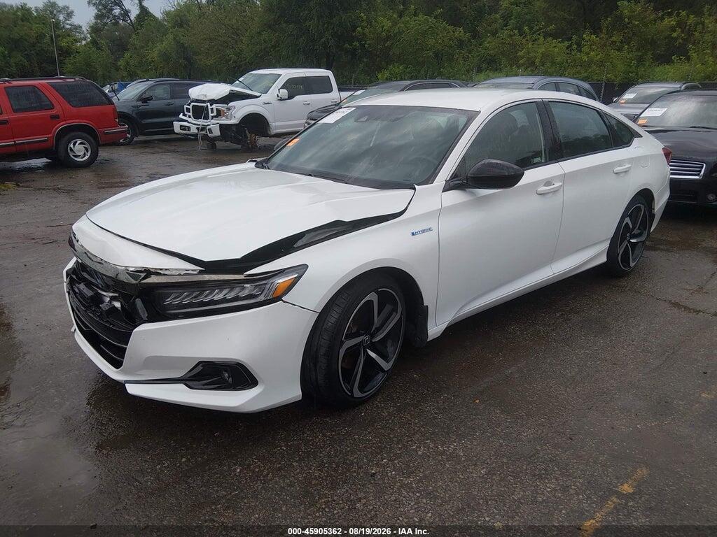 1HGCV3F21NA038915 2022 HONDA ACCORD HYBRID photo no. 2