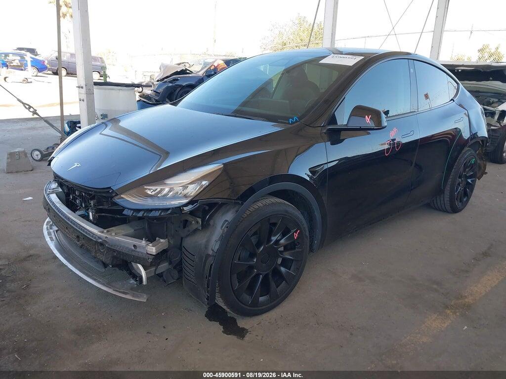 7SAYGDEE7NF330434 2022 TESLA MODEL Y photo no. 2