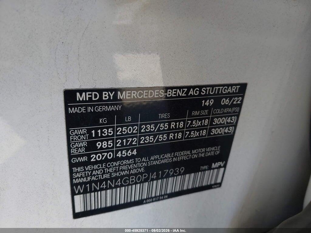 W1N4N4GB0PJ417939 2023 MERCEDES-BENZ GLA 250 photo no. 9