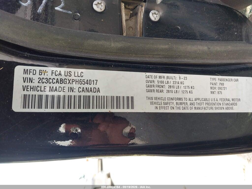 2C3CCABGXPH654017 2023 CHRYSLER 300 photo no. 9