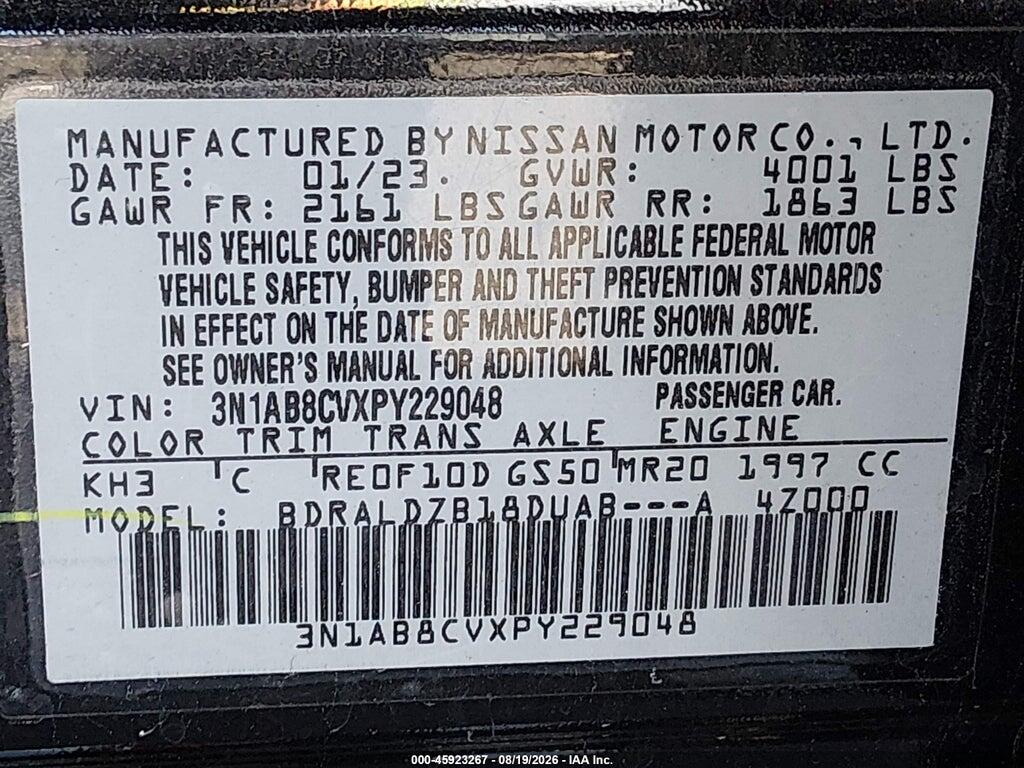 3N1AB8CVXPY229048 2023 NISSAN SENTRA photo no. 9