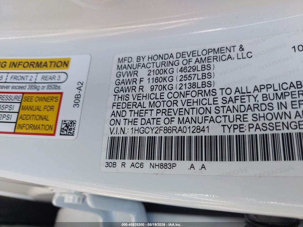1HGCY2F86RA012841 2024 HONDA ACCORD HYBRID photo no. 9