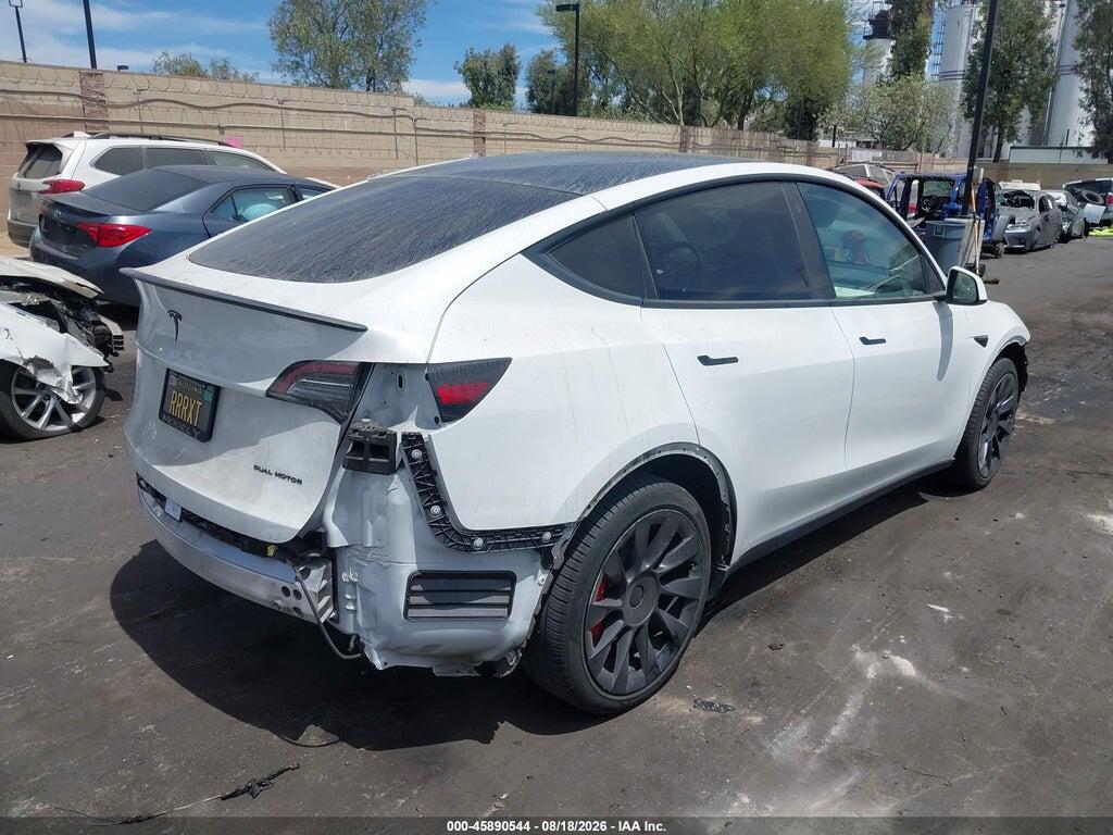7SAYGDEE9NF445763 2022 TESLA MODEL Y photo no. 4