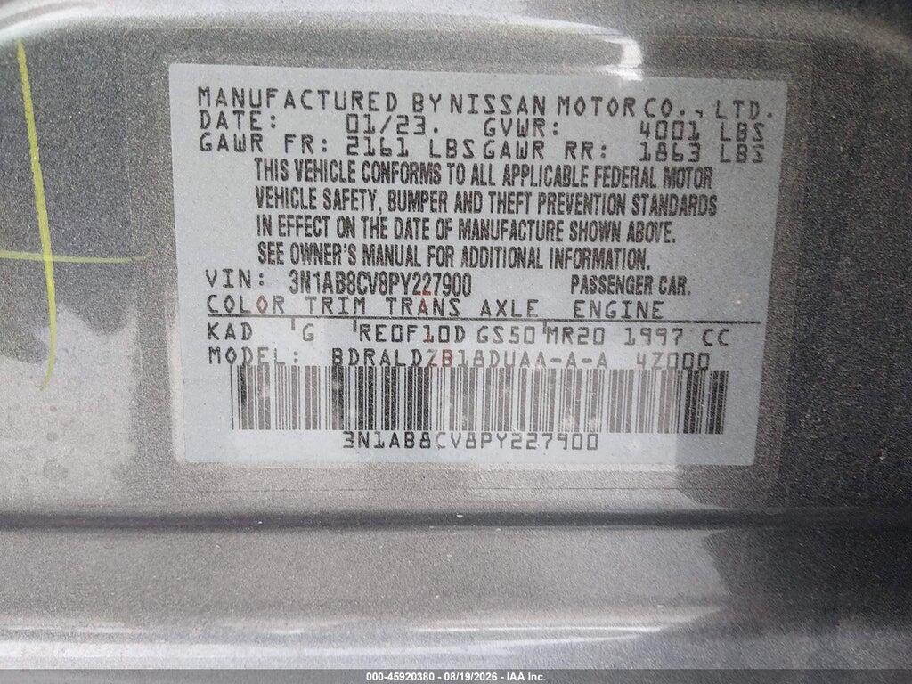 3N1AB8CV8PY227900 2023 NISSAN SENTRA photo no. 9