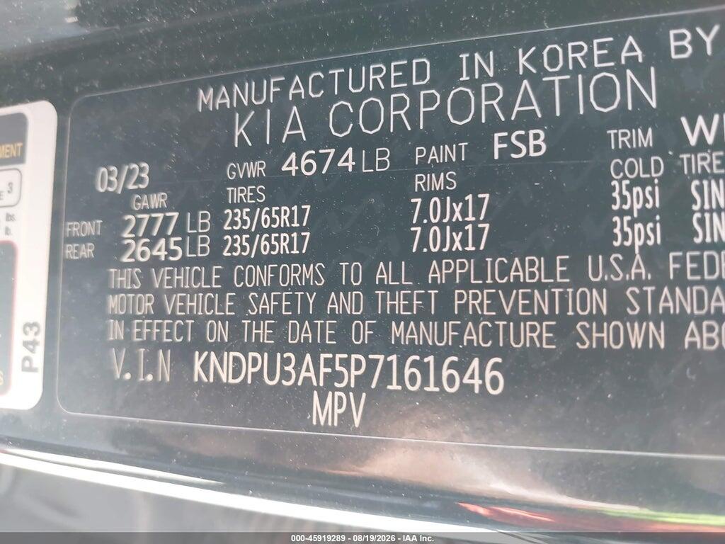 KNDPU3AF5P7161646 2023 KIA SPORTAGE photo no. 9