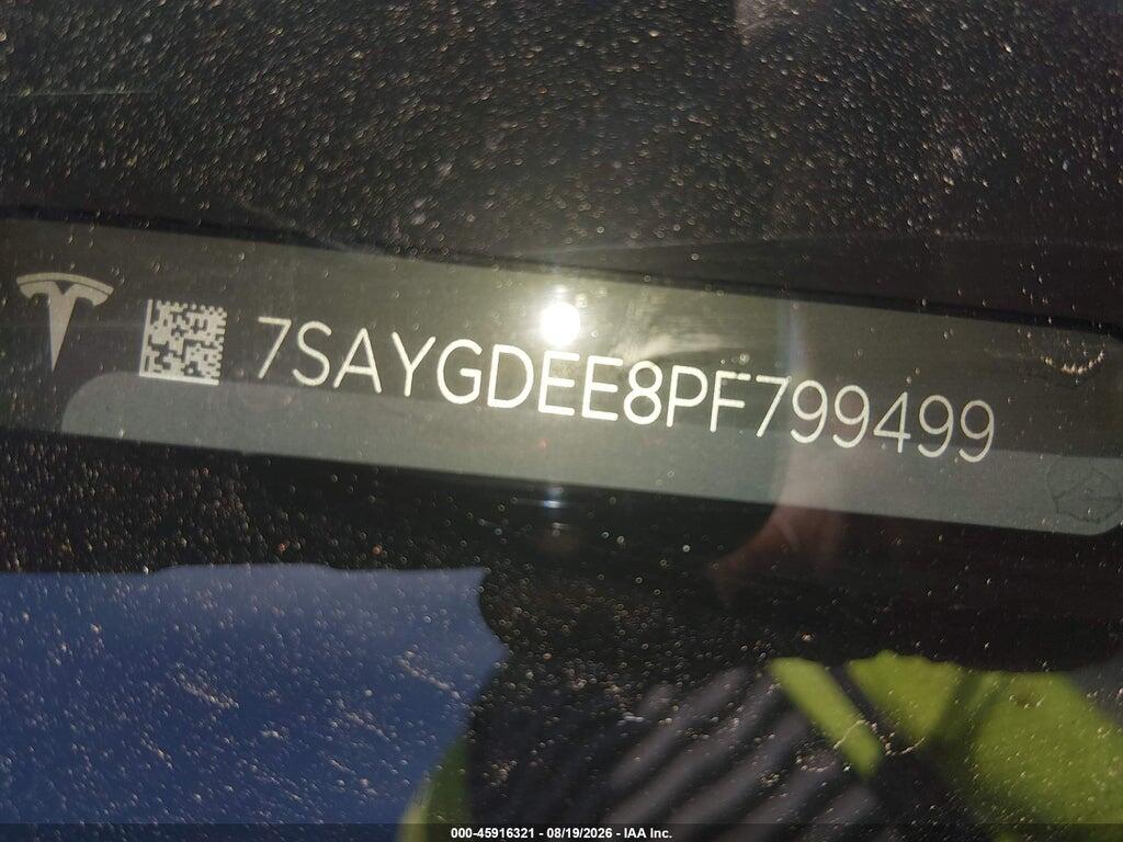 7SAYGDEE8PF799499 2023 TESLA MODEL Y photo no. 9
