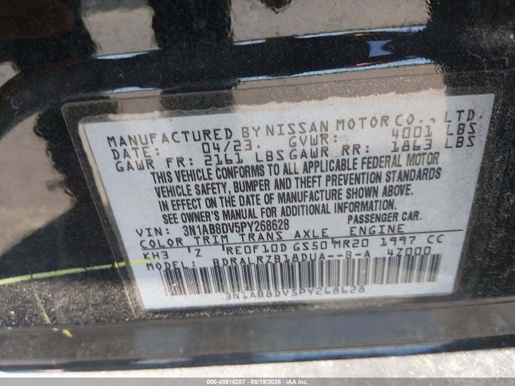 3N1AB8DV5PY268628 2023 NISSAN SENTRA photo no. 9