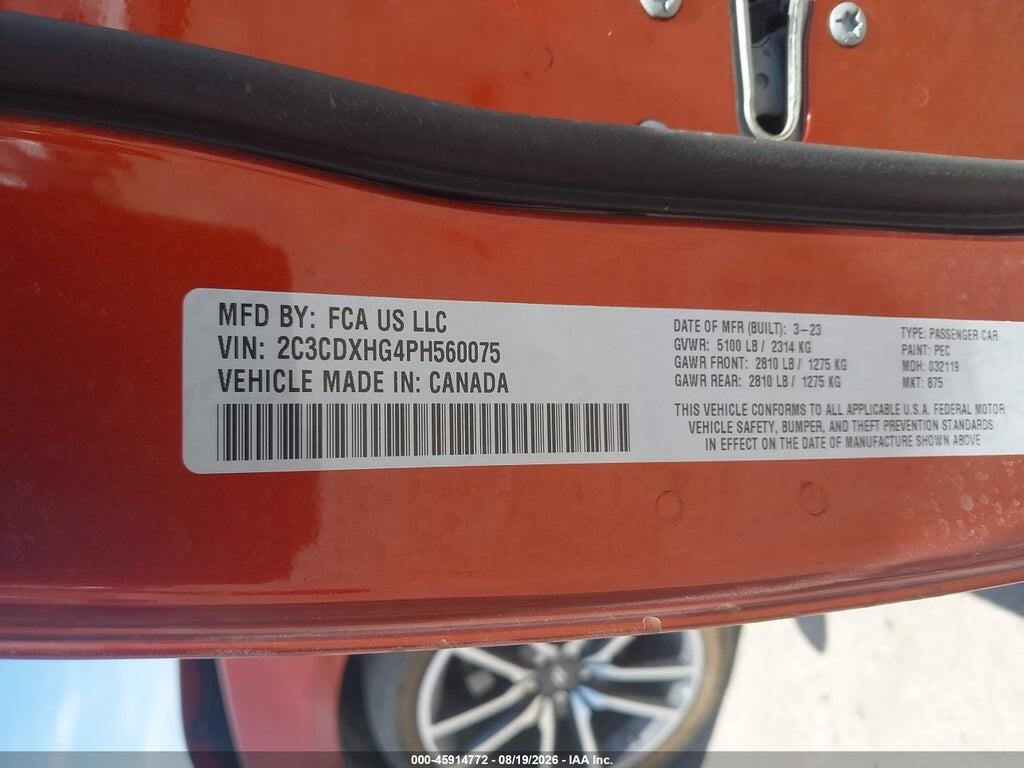 2C3CDXHG4PH560075 2023 DODGE CHARGER photo no. 9