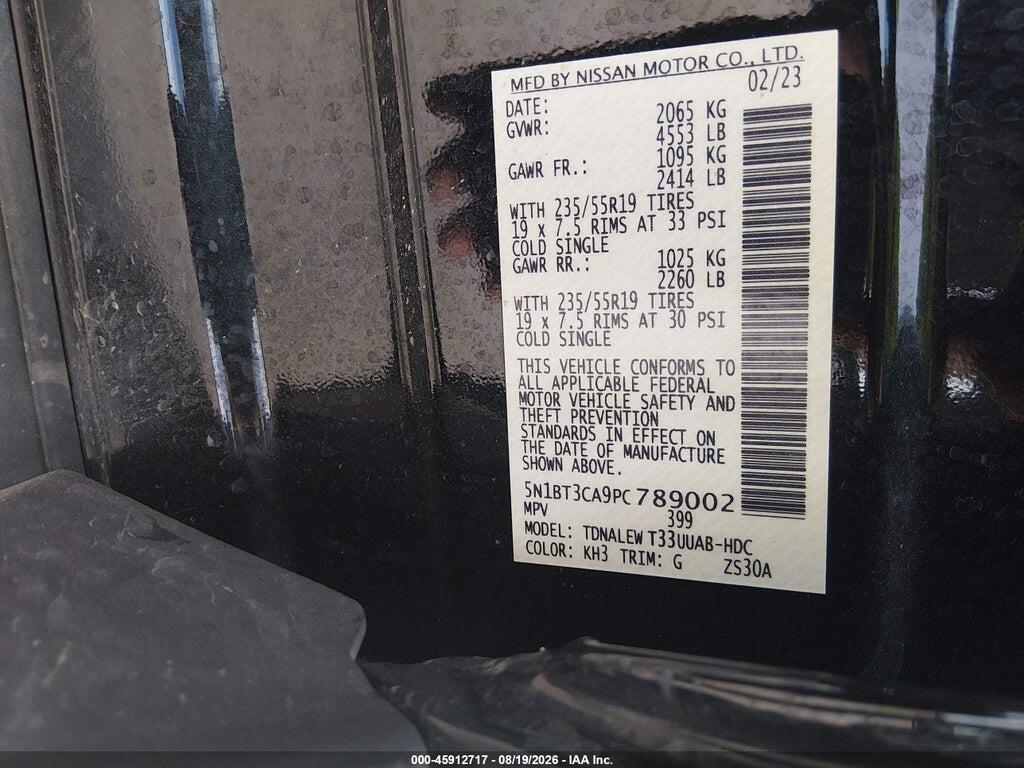5N1BT3CA9PC789002 2023 NISSAN ROGUE photo no. 9