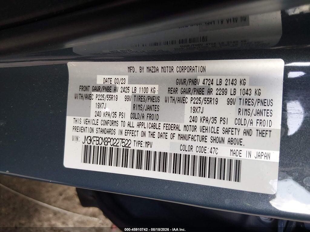JM3KFBCM8P0227522 2023 MAZDA CX-5 photo no. 9