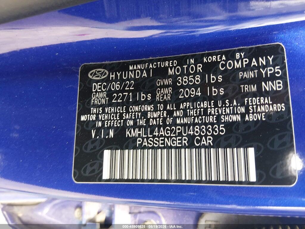 KMHLL4AG2PU483335 2023 HYUNDAI ELANTRA photo no. 9