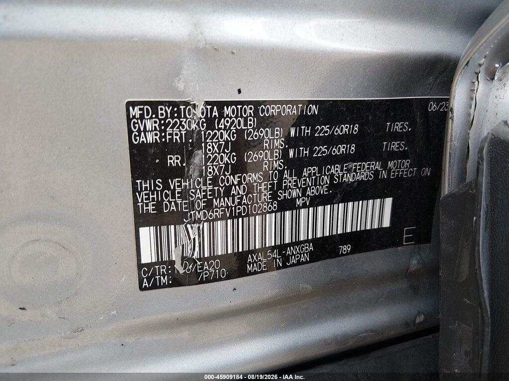 JTMD6RFV1PD102868 2023 TOYOTA RAV4 HYBRID photo no. 9