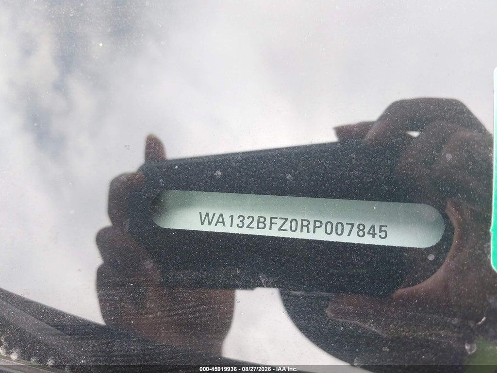 WA132BFZ0RP007845 2024 AUDI Q4 SPORTBACK E-TRON photo no. 9