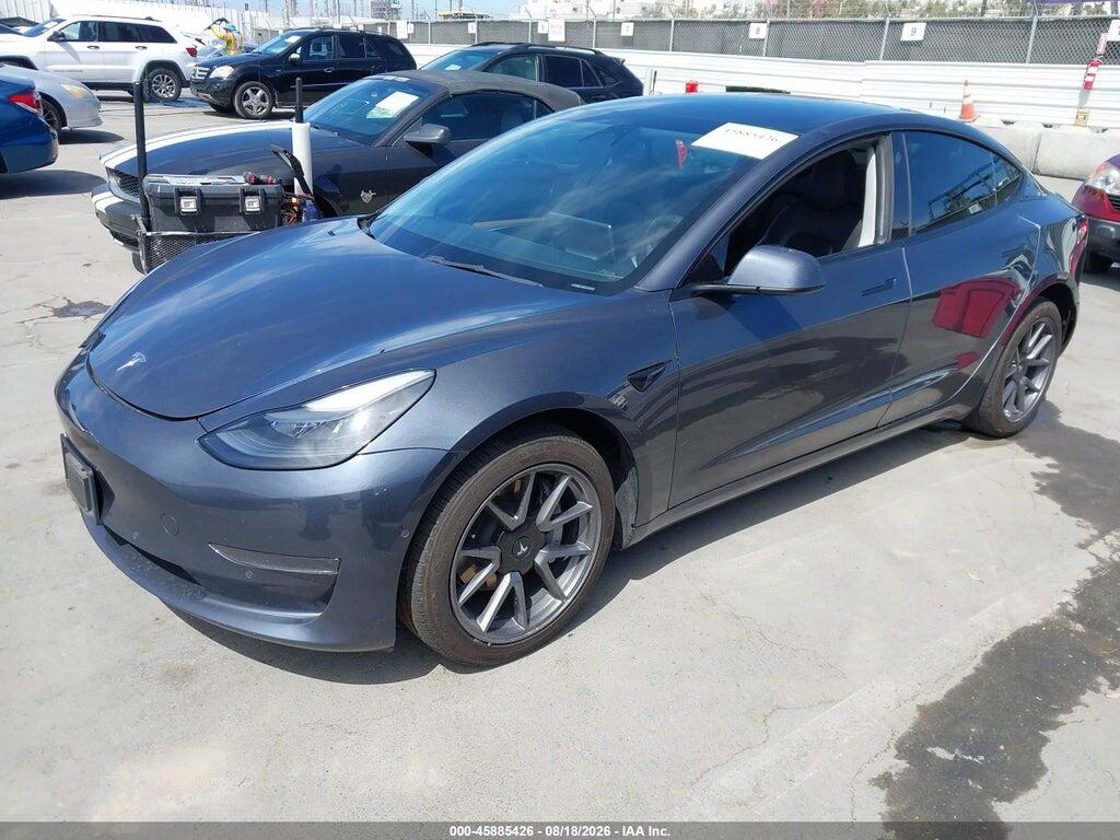 5YJ3E1EA6NF349081 2022 TESLA MODEL 3 photo no. 2