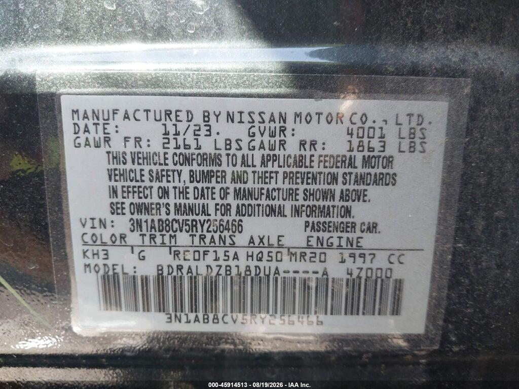 3N1AB8CV5RY256466 2024 NISSAN SENTRA photo no. 9