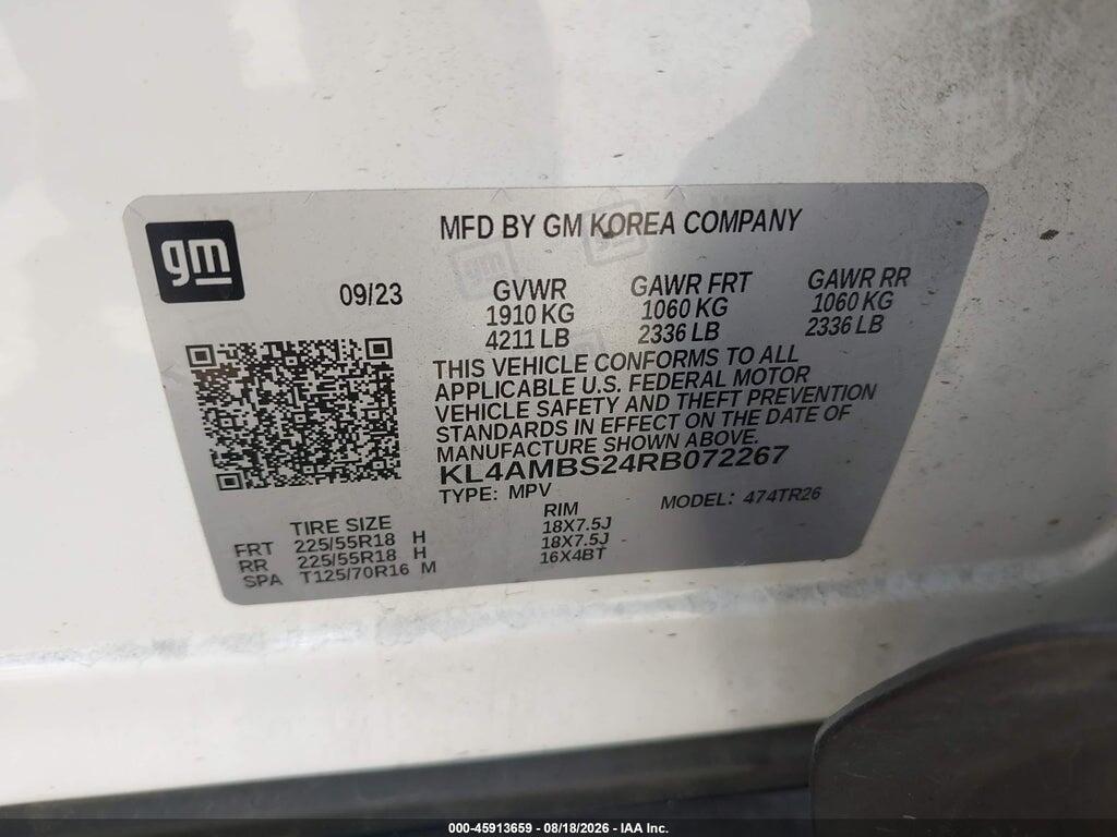 KL4AMBS24RB072267 2024 BUICK ENCORE GX photo no. 9
