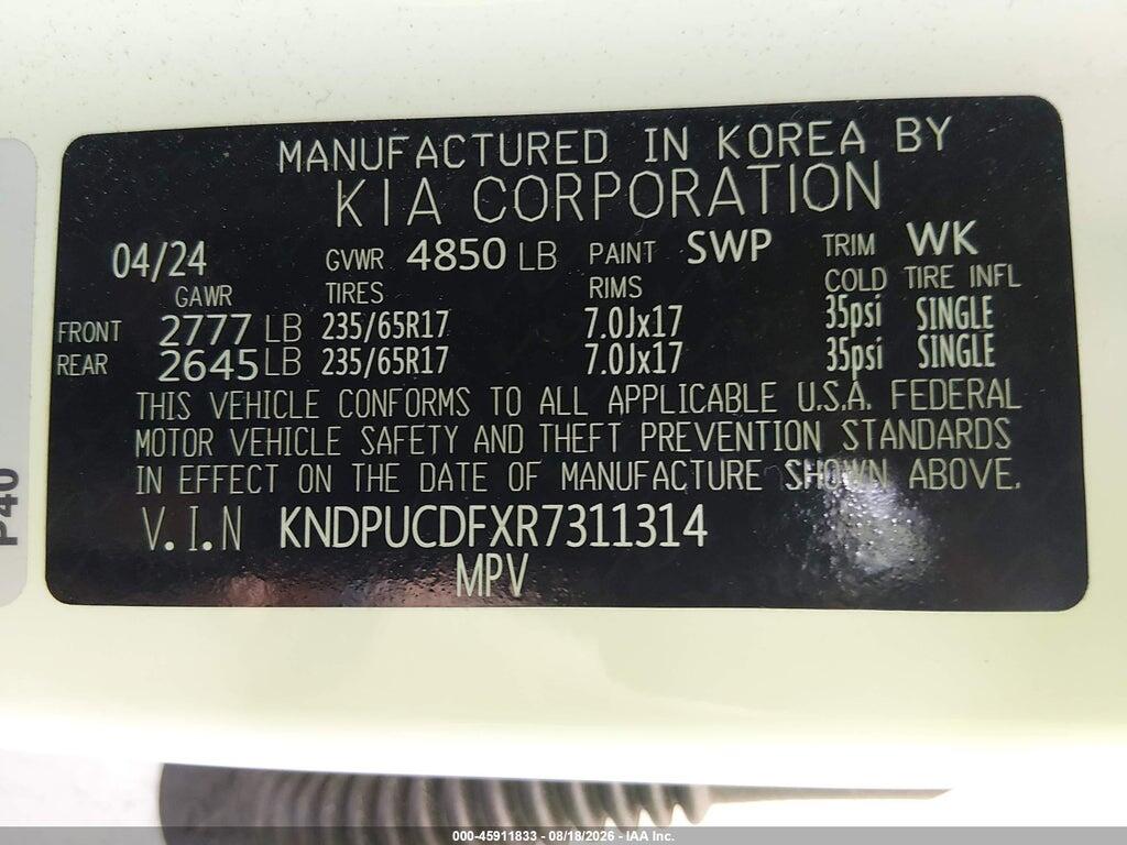 KNDPUCDFXR7311314 2024 KIA SPORTAGE photo no. 9