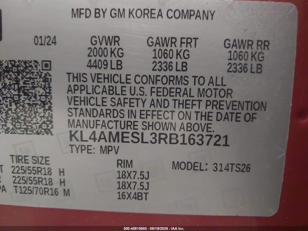 KL4AMESL3RB163721 2024 BUICK ENCORE GX photo no. 9