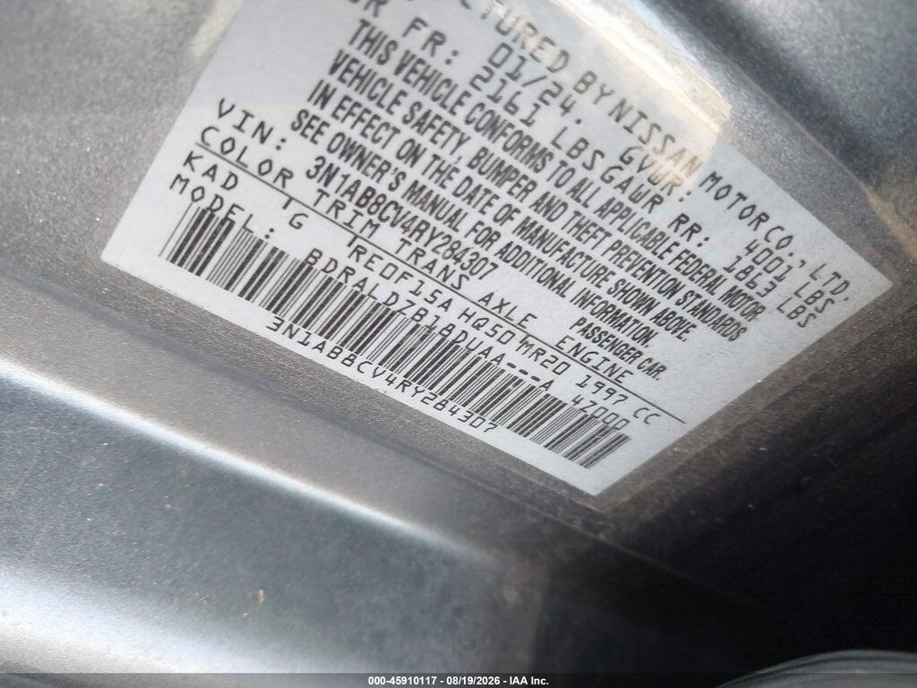 3N1AB8CV4RY284307 2024 NISSAN SENTRA photo no. 9